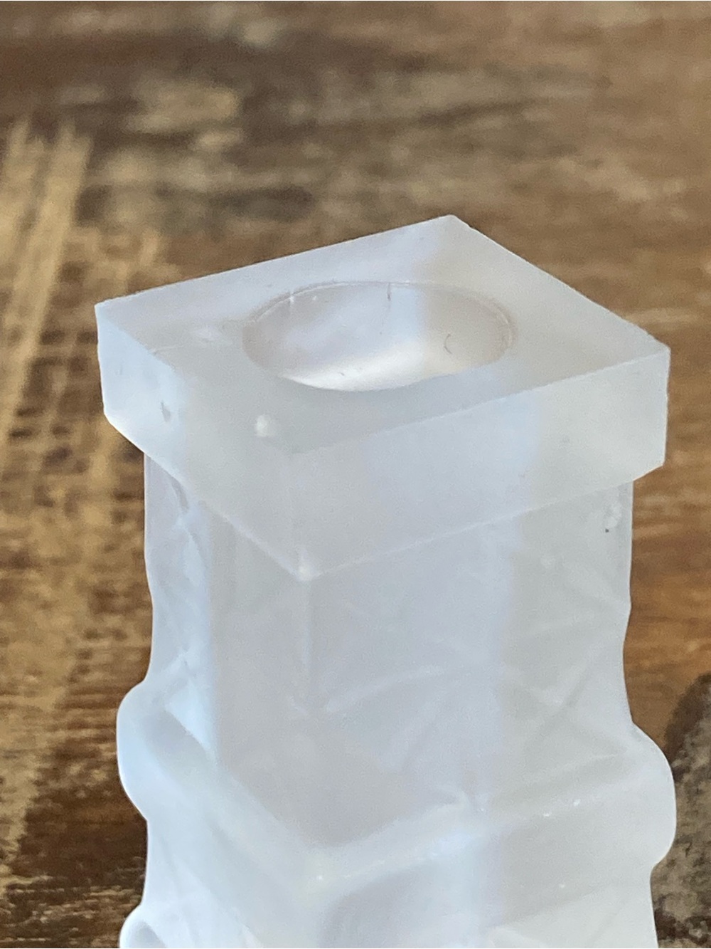 Frosted Glass Chimney (??) 1 3/4” Tall - Picture 10 of 11